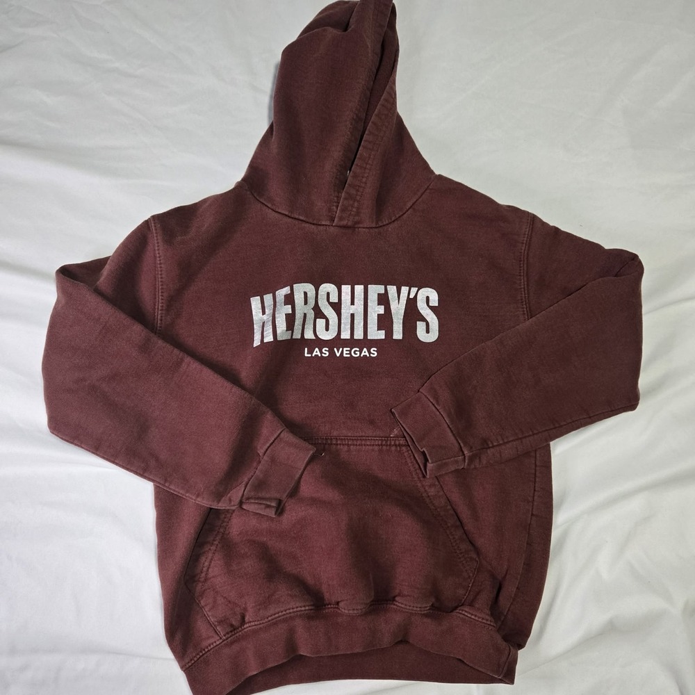 Hershey's Graphic Print Pullover Hoodie Brown Las Vegas Men's Size L